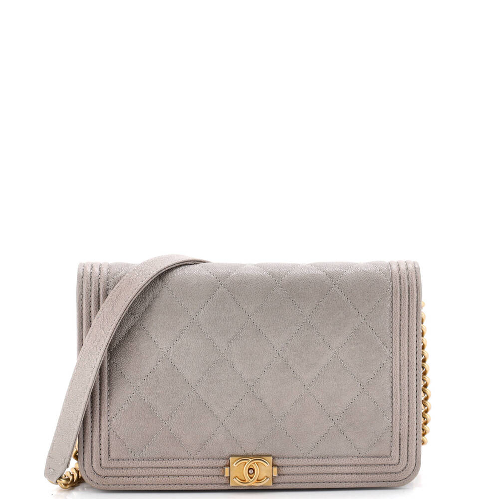 Chanel Boy Wallet on Chain Quilted Caviar